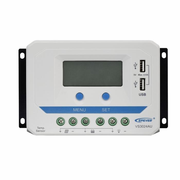 Solar Charge Controler SCC PWM EPEVER VS3024AU PWM 30A 12V/24V