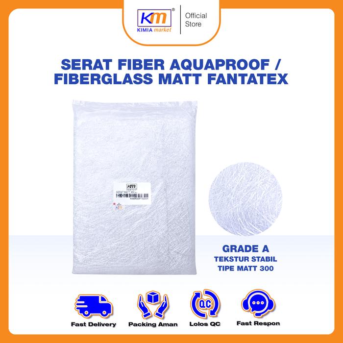 Gambar Serat Fiber Aquaproof - Fiberglass matt - Fiber glass mat 150 g - Fantatex dari KIMIA MARKET OFFICIAL undefined Tokopedia