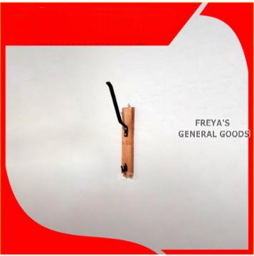 Gambar [FREYA] Rak Kayu Gantungan Tempat Helm / Jaket Tempel Dinding Estetik - 1 Gantungan, Cokelat Kayu dari Freya's General Goods undefined Tokopedia