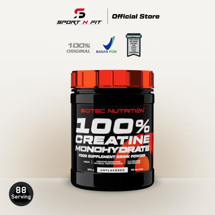 Gambar Scitec Nutrition - CREATINE MONOHYDRATE 300 Gram optimum Energy - Tanpa bonus dari Sport N Fit undefined Tokopedia