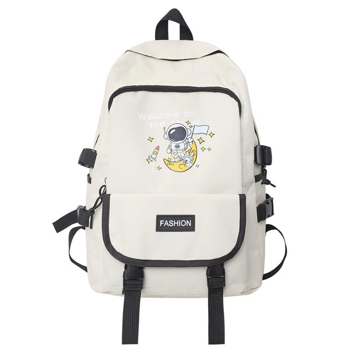 Gambar Techdoo Tas Ransel Pria Waterproof Tas Punggung Backpack Sekolah TR615 - Putih dari Techdoo undefined Tokopedia