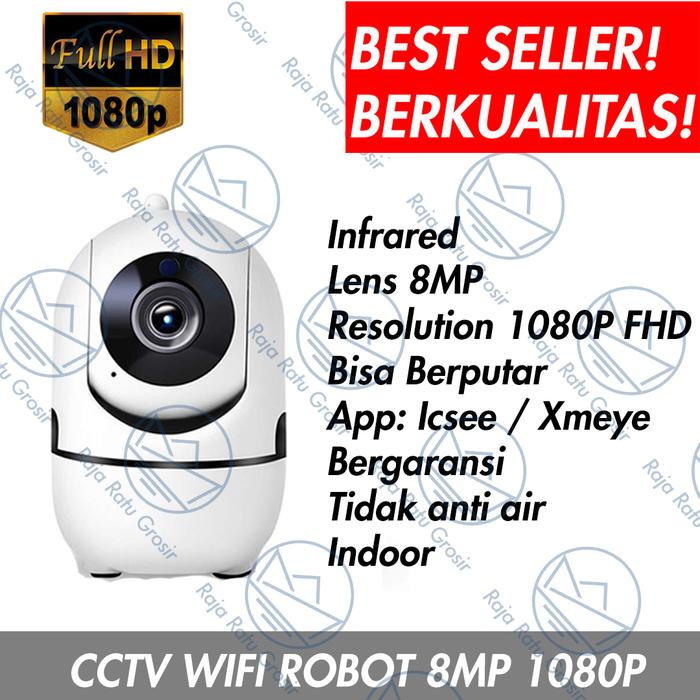Gambar 001 IP CAM CAMERA CCTV PORTABLE WIRELESS / BABY CAM WIRELESS CCTV 1080p 2560p FULL TURBO HD - Indoor, Tanpa Memori dari Raja Ratu Grosir undefined Tokopedia