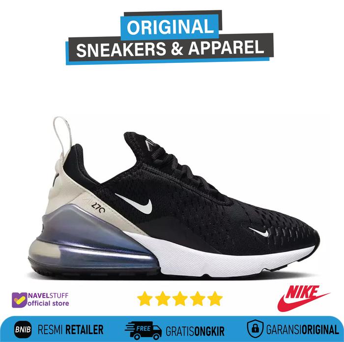 Jual NIKE Air Max 270 Black/Metallic Silver/Phantom Original Resmi