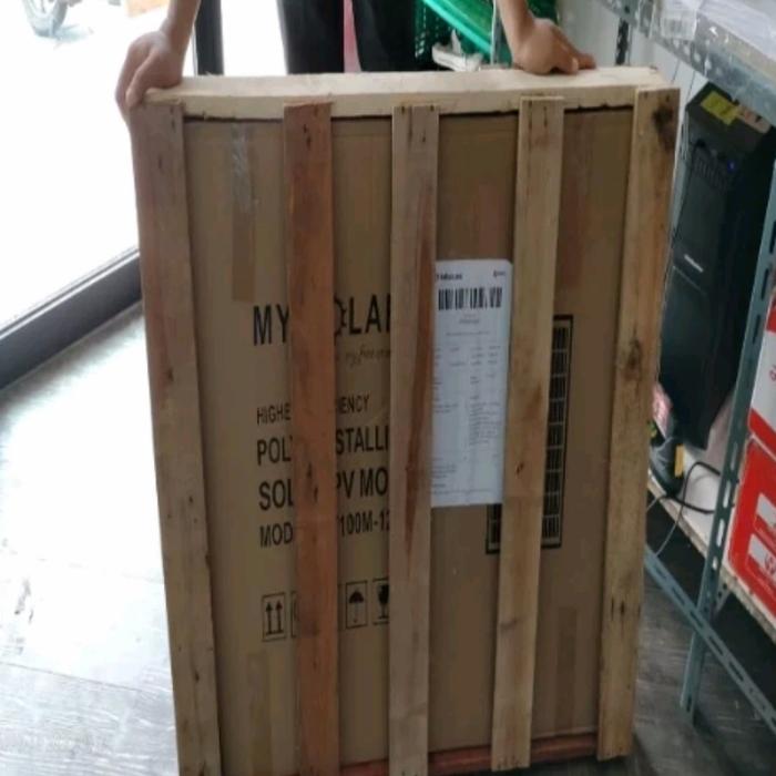 Palet Packing kayu untuk PV 50wp 80wp 100wp 115wp 130wp 200Wp max 4unit