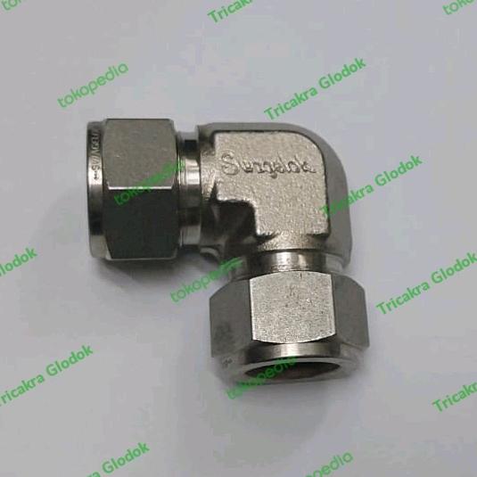 Swagelok SS-400-9 90° Union Elbow – 1/4" OD Tube, Stainless Steel
