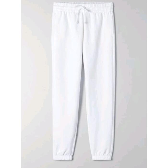 Gambar Celana Joger PRIA WANITA panjang Jogger Gym training sweatpants hnm - Putih, All Size dari BS.CO SPORT undefined Tokopedia