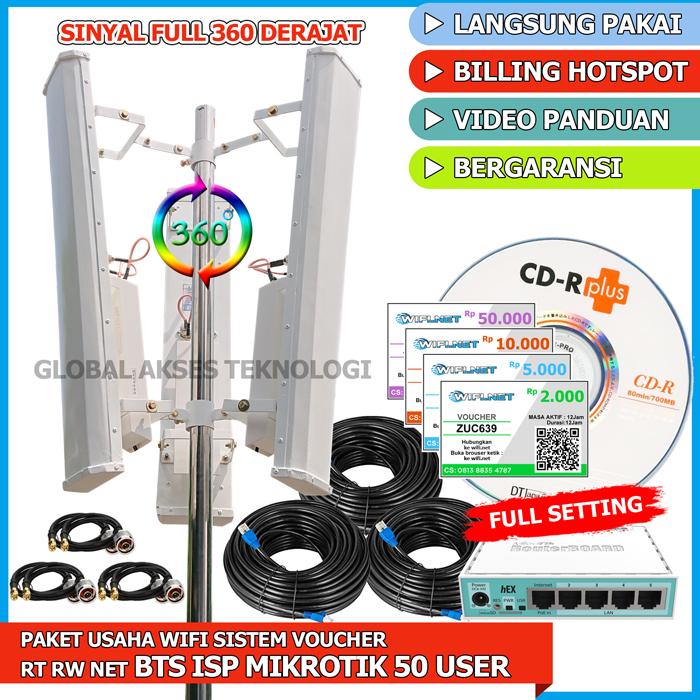 Gambar Paket alat usaha wifi Hotspot RT RW NET Sistem Voucher Unlimited User - RB750R2 dari GLOBAL AKSES TEKNOLOGI_NEW undefined Tokopedia