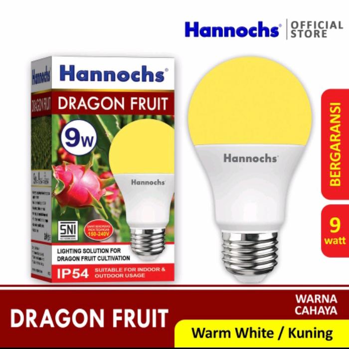 Gambar Hannochs Lampu LED Dragon Fruit/Lampu Buah Naga 9watt WW Cahaya Kuning dari Electric's Store undefined Tokopedia