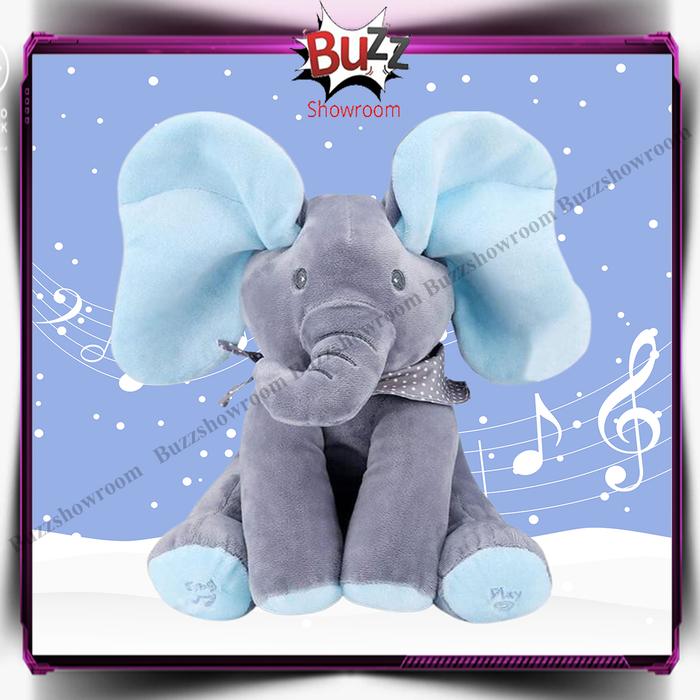 Gambar Boneka gajah peek a boo, elephant peek ka boo, cilukba, - Abu Biru dari Buzzshowroom undefined Tokopedia