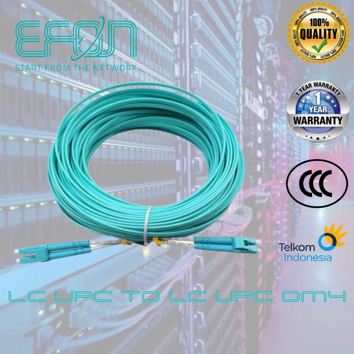 Jual Patchcord LC UPC to LC UPC OM4 250 Meter SR Duplex 2.0Mm LSZH ...