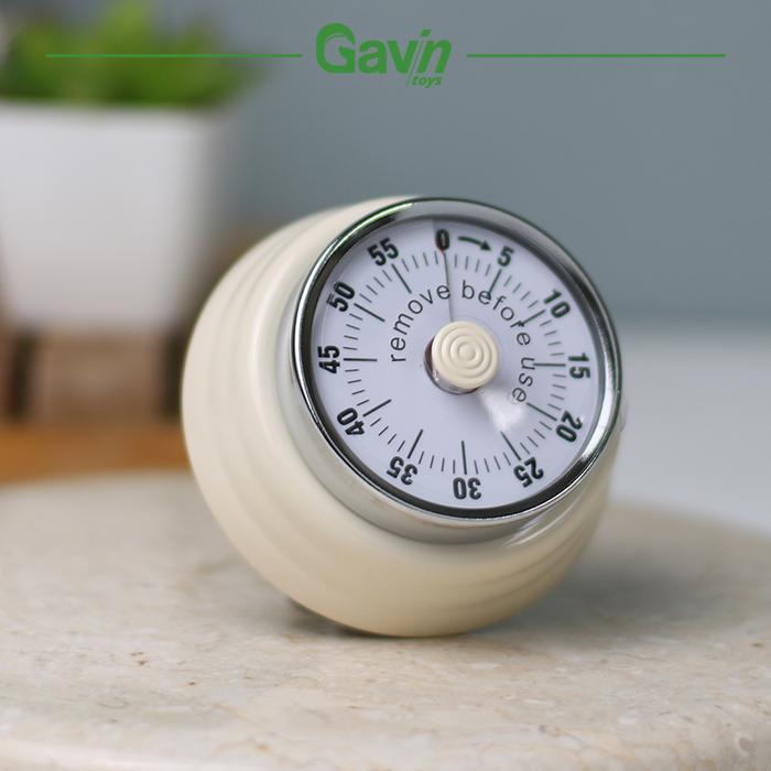 Gambar Timer Dapur Magnet - Mechanical Timer Magnetic Merah - Putih dari Gavintoys undefined Tokopedia