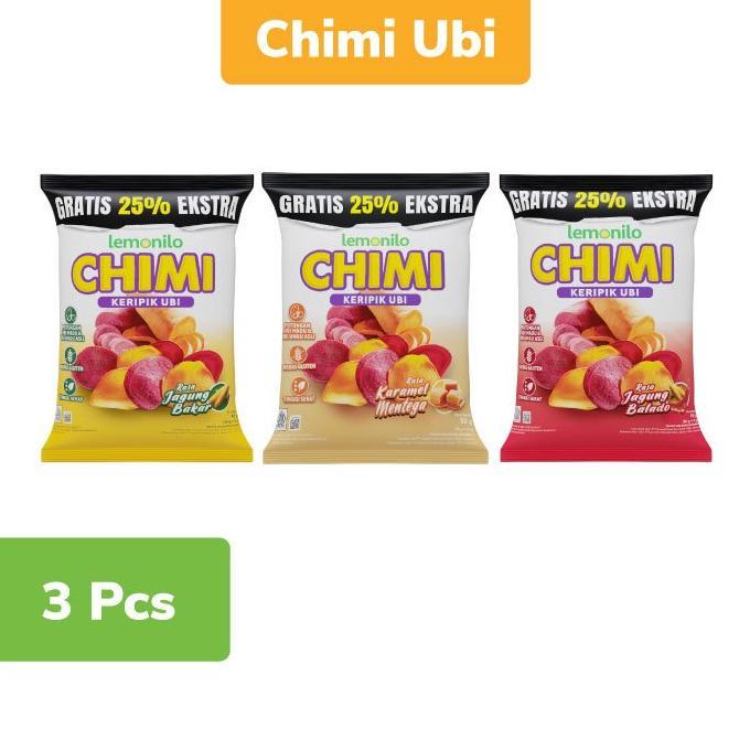 Gambar Makanan Ringan 3 Pcs Lemonilo Paket Komplit Chimi Keripik Ubi Terlaris dari YURA PEDIA undefined Tokopedia