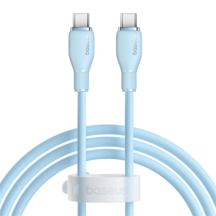 Gambar Baseus Pudding Series Fast Charging Cable Type-C to Type-C 100W -  Galaxy Blue, 1.2 M dari Baseus Store Surabaya undefined Tokopedia