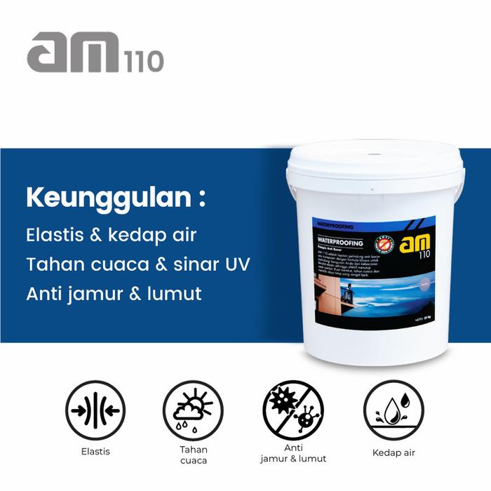Gambar AM 110 Waterproofing dinding luar -TRANSPARANT- dari purwamass13 undefined Tokopedia