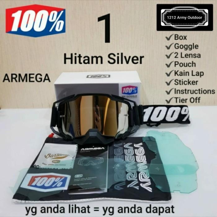 Gambar NEW KACAMATA GOOGLE CROSS ARMEGA GOOGLE FOX MOTOR TRAIL MX KROS - Hitam dari SUDRAJATSTORE 34 undefined Tokopedia
