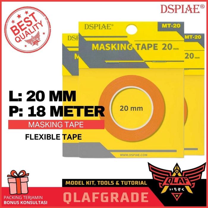 Gambar Washi Masking Tape Dspiae cat gundam model kit airbrush hand brush - 20mm dari Wahkhilaf Kota Surabaya Tokopedia