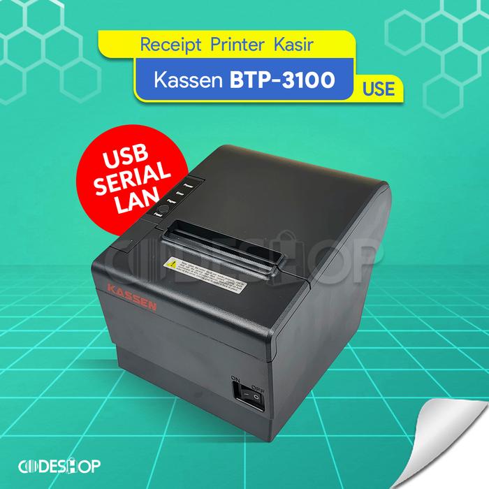 Gambar PRINTER THERMAL 80 MM | KASSEN BT-P3100 USE | AUTOCUTTER | STRUK KASIR - BTP3100 USE dari CODESHOP MEDAN undefined Tokopedia