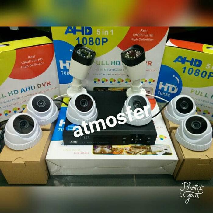 Jual PAKET CCTV FULL HD 8CH KOMPLIT 3MP LENS (TANPA KABEL) Kota
