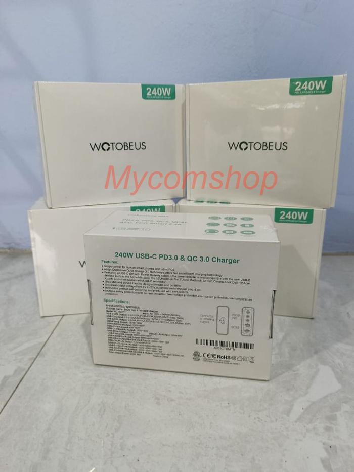 Gambar WOTOBE 240W GAN II PRO USB CHARGER PD3.0 & CQ 3.0 FAST CHARGER LAPTOP dari MYCOMSHOP undefined Tokopedia