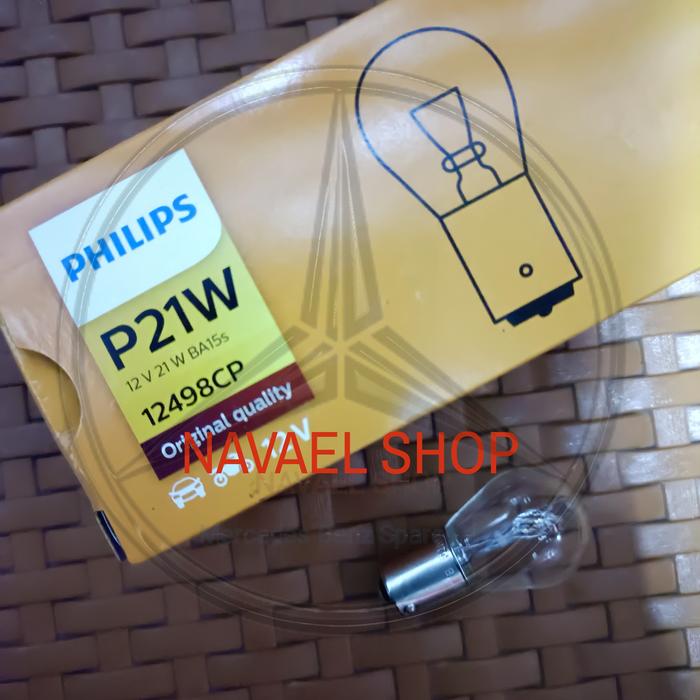 Gambar Bohlam P21W putih 21 watt lampu sen W124 W202 mobil mercy sein bulb dari Navael Shop undefined Tokopedia