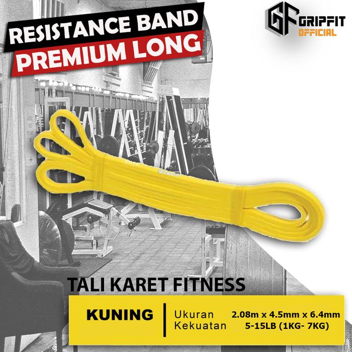 Gambar Resistance Band Power Band Karet Fitness Gym Yoga Stretch - Kuning dari GRIPFIT undefined Tokopedia