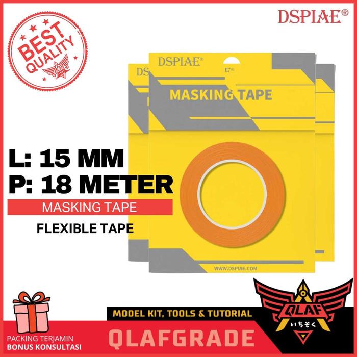 Gambar Washi Masking Tape Dspiae cat gundam model kit airbrush hand brush - 15mm dari Wahkhilaf Kota Surabaya Tokopedia