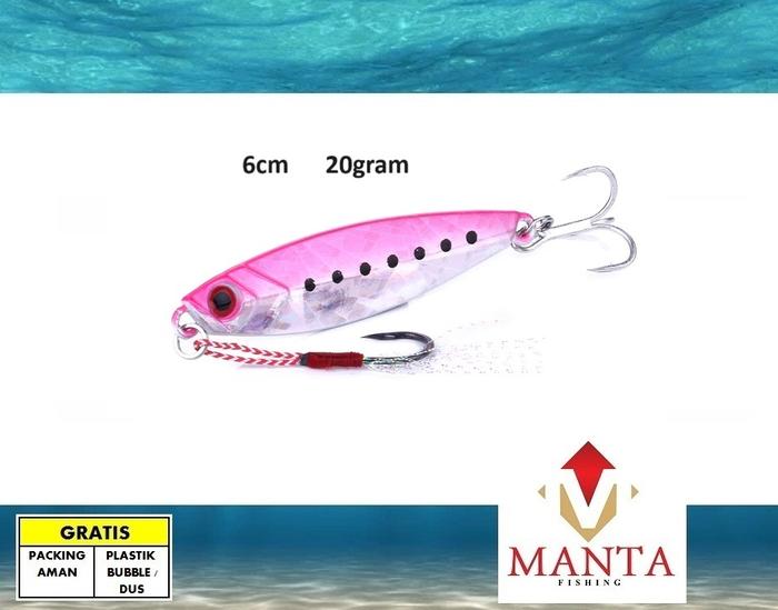 Gambar Mikro jig lure ultralight fishing 10gram 15gram 20gram warna pink - 20g dari MantaFishing undefined Tokopedia