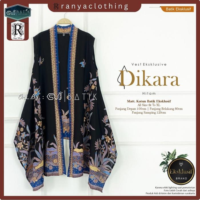 Gambar Vest Batik Wanita Outer Katun Batik Eksklusif By SVJ Batik - VEST DIKARA dari Ranya Clothing undefined Tokopedia