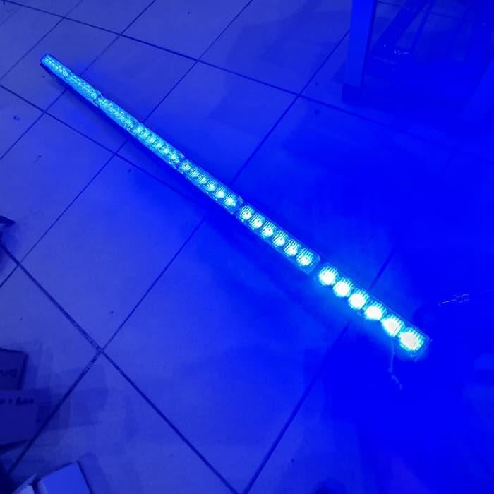 Gambar lampu strobo led 7kotak 105cm 2 warna putih biru - atap mobil dari ANEKA JAYA ACC_NEW undefined Tokopedia