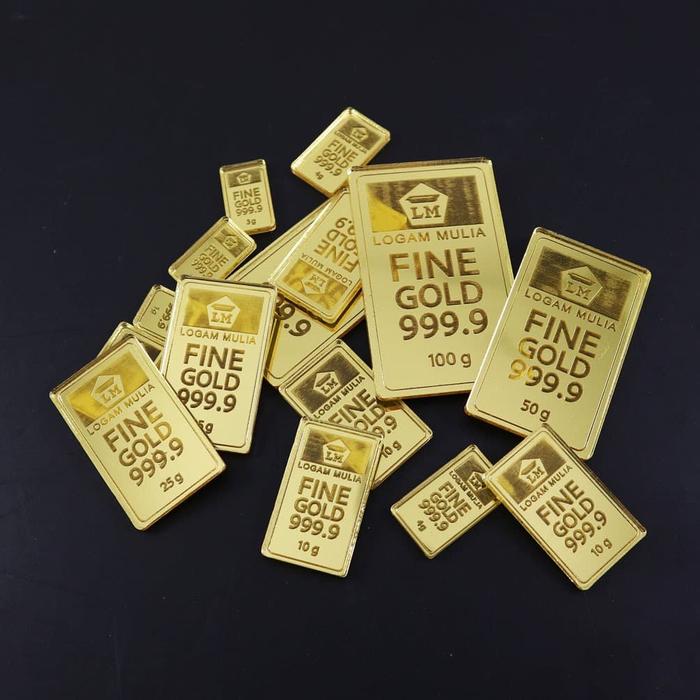 Gambar Replika Logam Mulia | New Design | 5 gram | Mirror Gold Acrylic dari Otello Studio undefined Tokopedia