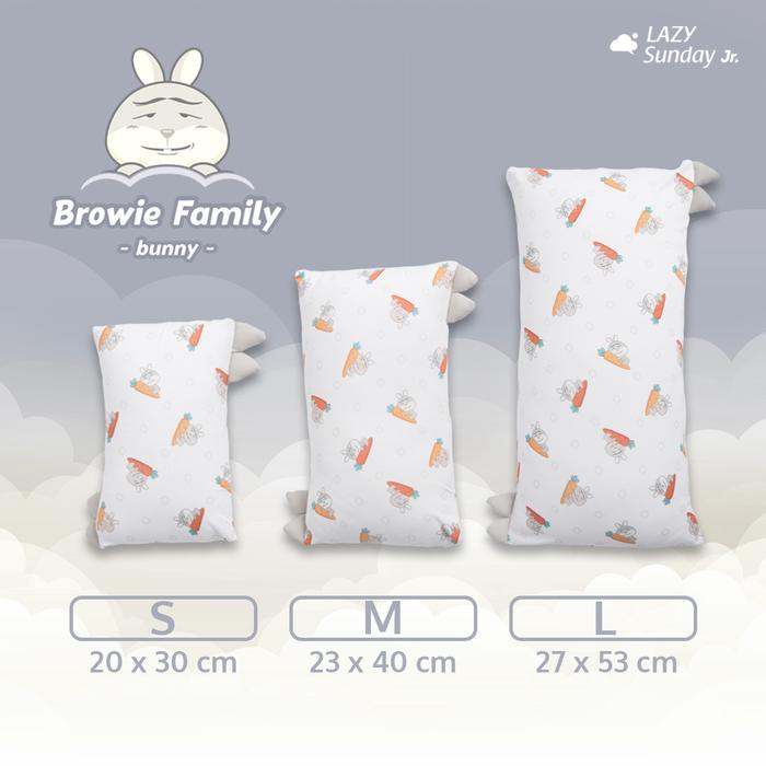 Gambar Sarung Bantal Guling Bayi - Browie Family - LAZY Sunday Jr. - Browie - bunny, Sarung Bantal S dari LAZY Sunday Store undefined Tokopedia