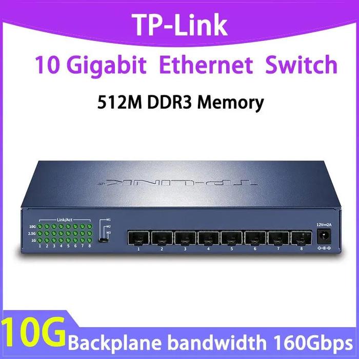 TP-LINK TL-ST1008F 8Port 10G Ethernet スイッチ 10GbE TP-LINK TL-ST1008F 8Port 10G Ethernet スイッチ 10GbE