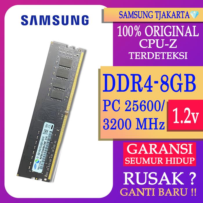 Desktop Ram Samsung Ddr4 8gb 3200 Jual RAM PC SAMSUNG DDR4 8GB