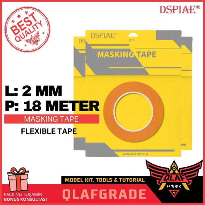 Gambar Washi Masking Tape Dspiae cat gundam model kit airbrush hand brush - 2mm dari Wahkhilaf undefined Tokopedia