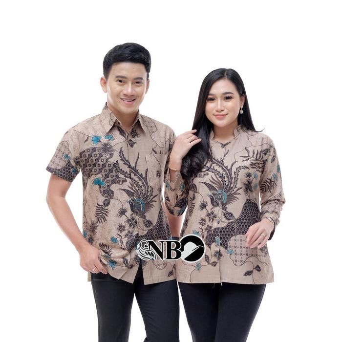 Gambar Baju Pasangan Baju Couple Modern Terbaru Bahan Katun M L XL XXL - Banyu Langit, XXL dari Batik A A Pekalongan undefined 4 Tokopedia