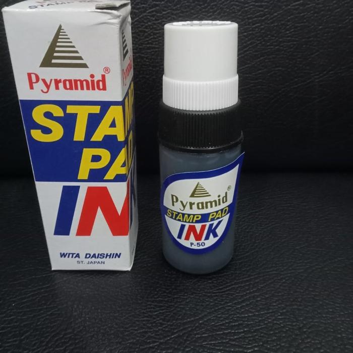 Gambar TINTA PYRAMID / TINTA STEMPEL / TINTA STAMP PAD / TINTA UNTUK STEMPEL - Hitam dari Alfian Stationery undefined Tokopedia