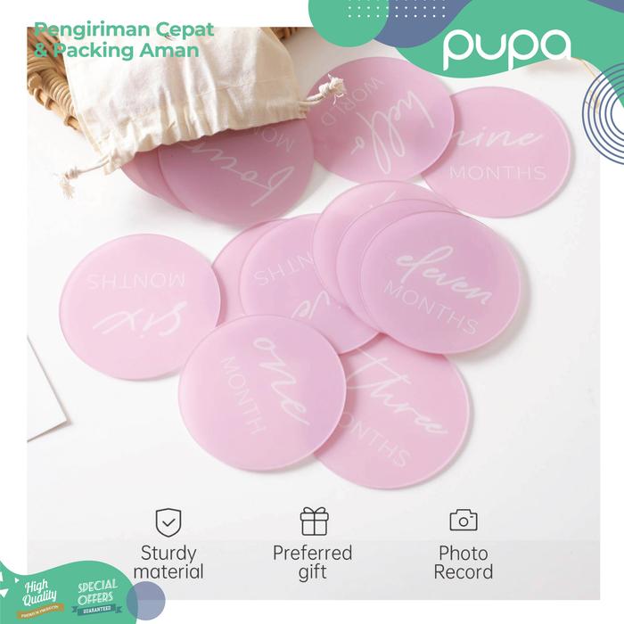 Jual Bayi Milestone Disc Akrilik Milestone Card / Baby Milestones ...