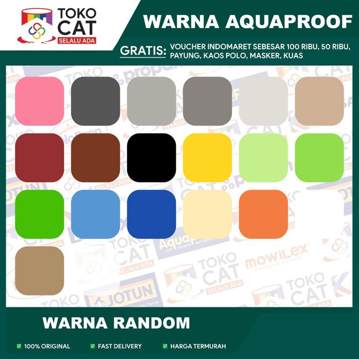 Gambar Aquaproof Aqua Proof Cat Anti Bocor Waterproofing kaleng 1kg 1 kg 1L - Warna RANDOM dari Toko Selalu Ada Kalimalang undefined Tokopedia