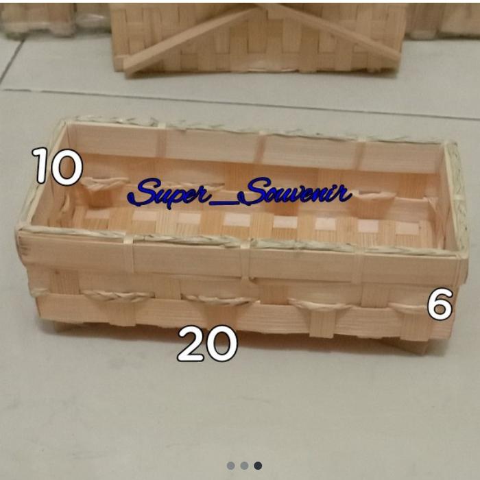 Gambar Keranjang Anyaman Bambu Ukuran 20 x 10 x 5 - VARIASI_2 dari WAHANA SUPER SOUVENIR undefined 3 Tokopedia