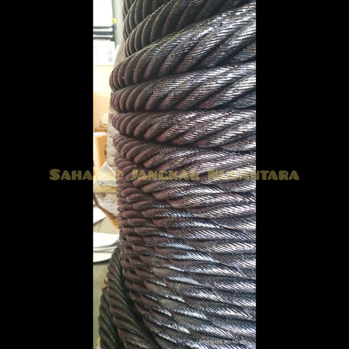 Jual Wire Rope / Kawat Seling / Tali Kawat Baja 40 mm Ungalvanized LHOL ...