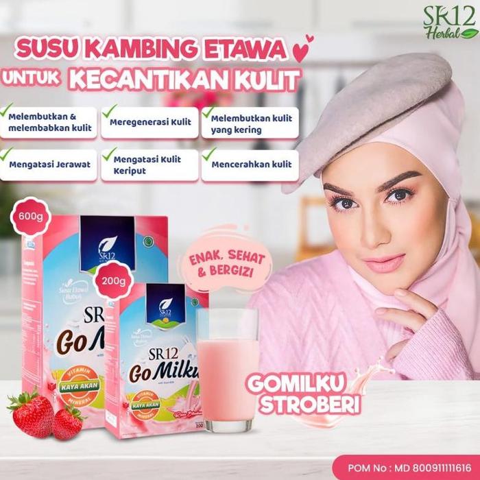Gambar 4561 Go Milku SR12 Halal Susu Kambing Etawa Premium Original Terlaris - Strawberry 200g dari VENUS 12 undefined Tokopedia