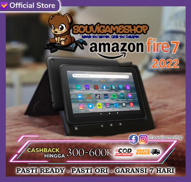 Gambar Amazon Fire 7 tablet, 7” read and watch, 10-hour battery 2022 release - BLACK dari souvigames undefined Tokopedia