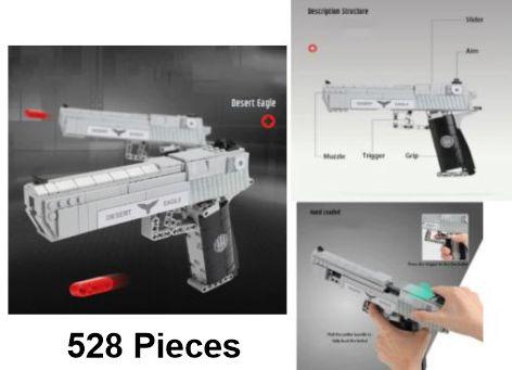 LEGO Gun Desert Eagle Military DIY |Bricks Blocks Toy |Pistol Mainan  528 pieces