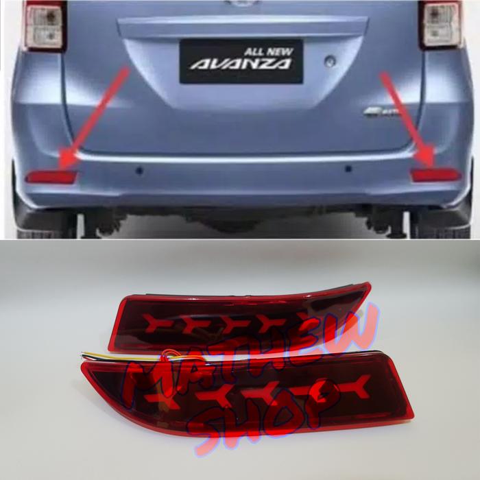 Gambar Lampu LED Bumper Reflektor Mata Kucing Belakang Xenia 2016-2018 dari Mathew Auto Shop undefined Tokopedia