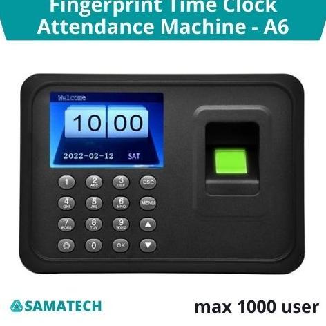Gambar Mesin Absensi Fingerprint Finger Print Time Clock Attendance Machine - A6 dari Store Storz undefined Tokopedia