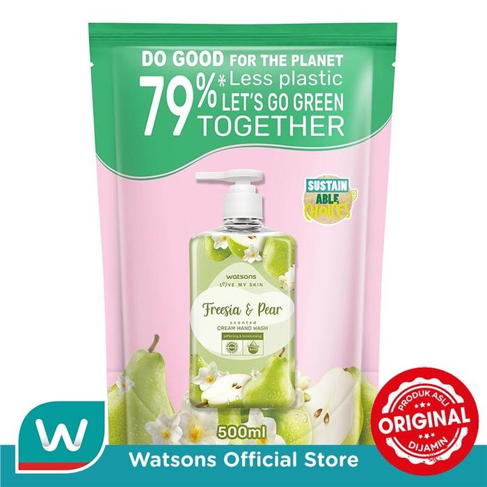 Gambar WATSONS Scented Hand Wash / Soap 500ml/ Sabun Cuci Tangan - REFILL500 Pear dari AyuDimas undefined Tokopedia