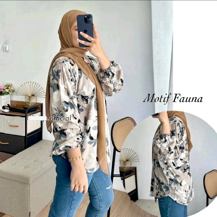 Gambar Fauna blouse balon shanghai - Fauna dari zhafira chayra ol shop undefined Tokopedia