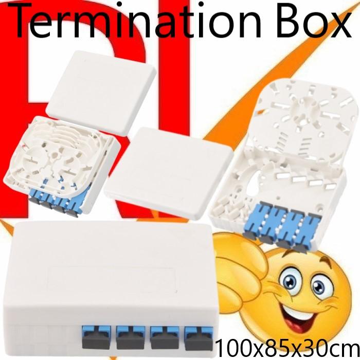Jual Roset 4 Core Lengkap Adapter SC OTB 4c Fiber Optic Termination Box ...