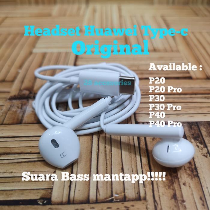 Huawei P20 Pro P30 Headset Jual Headset Huawei P20 P30 P40