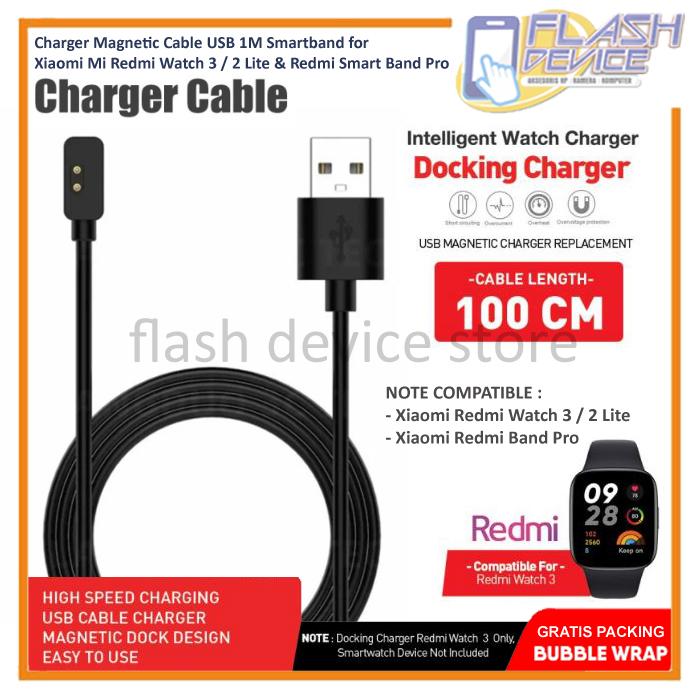 Gambar Charger Magnetic Cable USB Redmi Watch 3/ 2 Lite/ Redmi Smart Band PRO dari flashdevice undefined Tokopedia